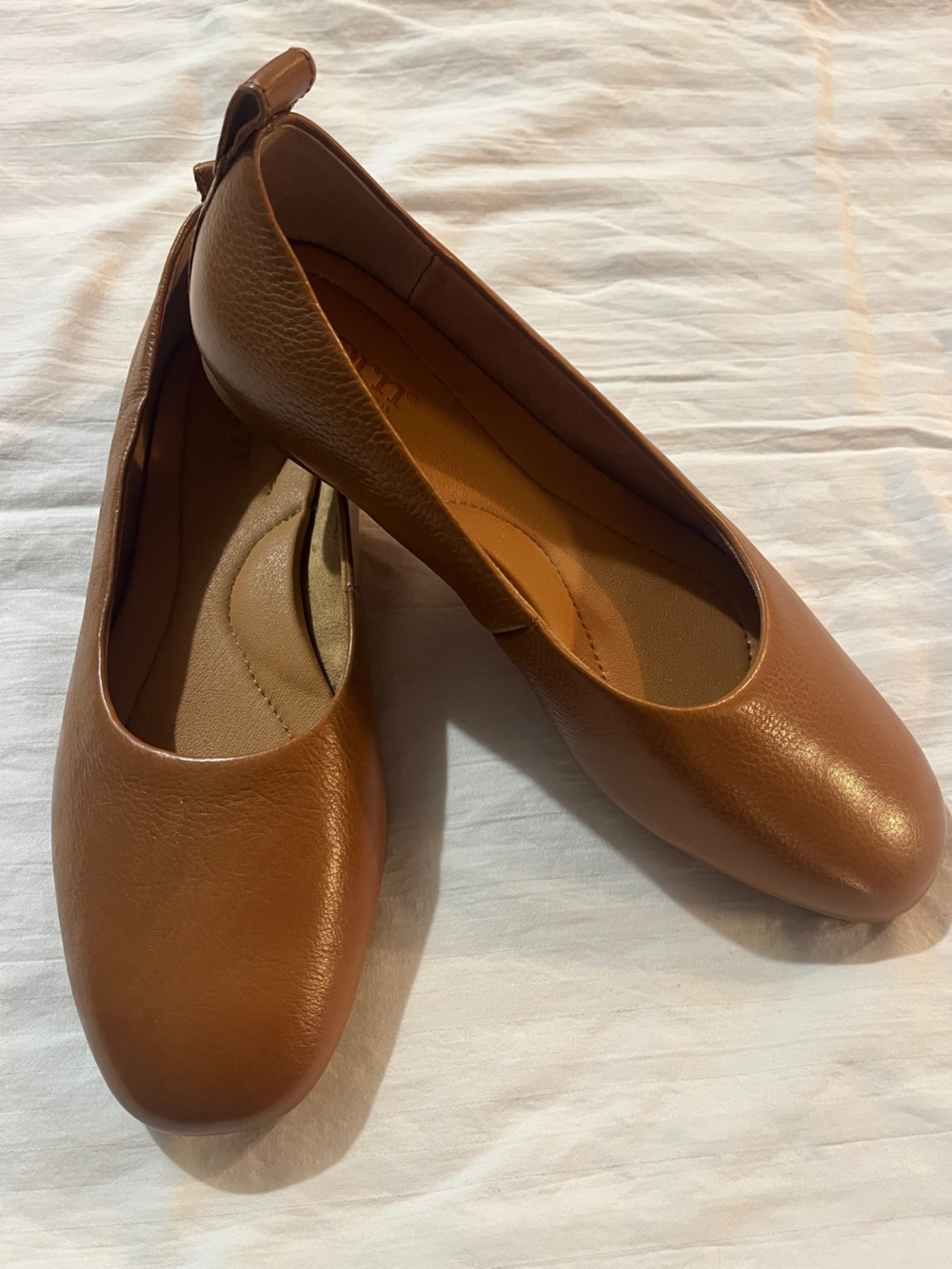 Born Brown Leather Ballet Flats 8